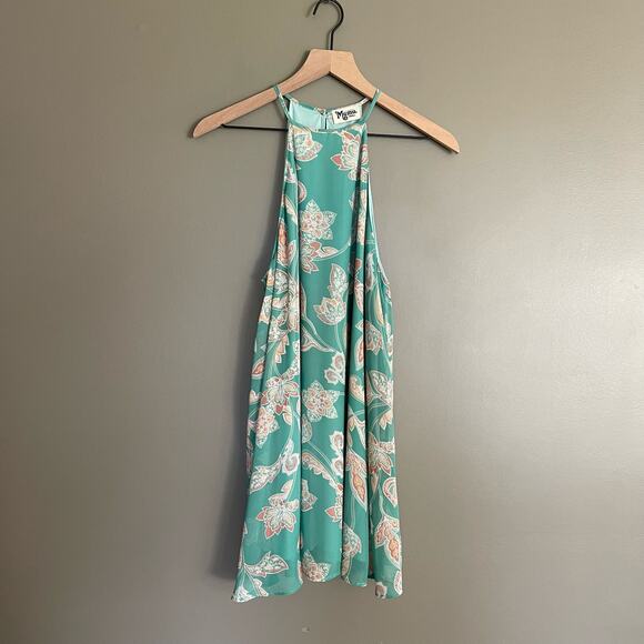 Show Me Your Mumu Gomez Jadely Paisley Floral A-Line Dress Size Small Green - Picture 7 of 16